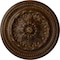 Ekena Millwork Chester Ceiling Medallion (Fits Canopies up to 2 1/4"), 15 3/4"OD x 1 7/8"P, Root Beer Crackle CM15CHRBC - alternate 1